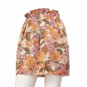 A美品/ジュエルチェンジズ Jewel Changes 美的ミニタイトスカート小さいサイズ (7号～9号相当) 綺麗な美花柄 パーティー 春夏 ボトムス