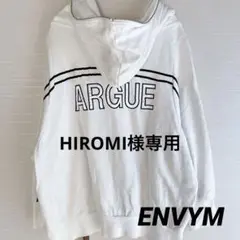 ENVYM  【F】バックロゴパーカー　ビッグシルエット　ジップアップ