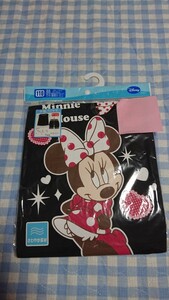 〇302☆未使用・保管品☆DISNEY☆ミニー　半袖+5分丈パンツパジャマ　黒110