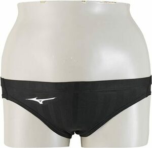  MIZUNO(ミズノ) レース用 競泳水着 ジュニア ボーイズ ストリームアクセラ Vパンツ 130cmサイズ 09ブラック FINA承認 N2MB8422 206-373★