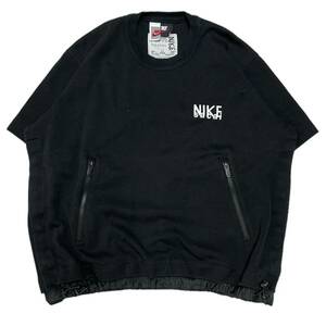 sacai サカイ　x NIKE Logo Print S/S Cutsew ブラック サイズ:M