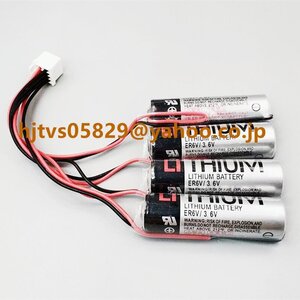 新品 YASKAWA 安川電機 HW0470360-A ER6V PLC バッテリー Motoman ロボット交換用バッテリー 3.6V 2000mAh リチウムイオン電池 白プラグ