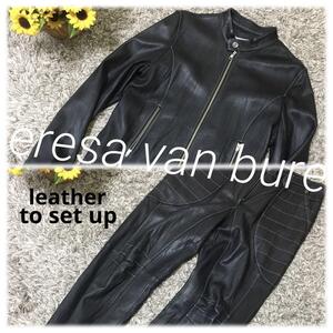 Teresa van buren レザースーツ セットアップ 38　レディース