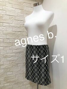 agnes b. アニエスべー スカート ミニスカート サイズ1 送料無料　即決