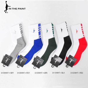 1370629-InThePaint/ITP PANEL SOCKS バスケットソックス ショートソックス 厚手生地