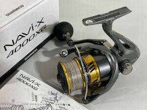 e8664 SHIMANO シマノ NAVI-X 4000XG スピニングリール 元箱有り