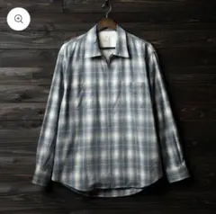 PABLO VINCI Ombre check zip shirt メゾンキネマ