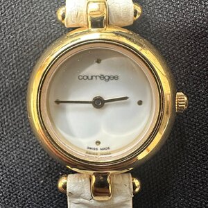 q2928 courreges クレージュ 腕時計 Swiss Made 8216 ウォッチ 電池動作確認済み