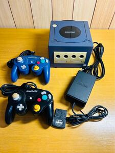 ☆Nintendo 任天堂 GAMECUBE ゲームキューブ DOL-001 コントローラーた2つ プロアクションリプレイ 付き 通電確認済