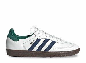 adidas Originals Samba OG "Black White/College Green/Active Green" 24.5cm IH4882