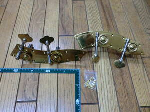 コントラバス4/4, 3/4糸巻、ペグ、TUNING MACHINE 左右共