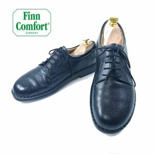 hws01082 フィンコンフォート Finn Comfort レースアップ コンフォートシューズ US7 ブラック ドイツ製