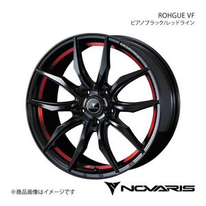 NOVARIS/ROHGUE VF アコード CL7/CL8/CL9 アルミホイール1本【18×7.0J 5-114.3 INSET53 ピアノブラック/レッドライン】 0040070