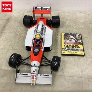 1円〜 ジャンク デアゴスティーニ 1/8 マクラーレン ホンダ MP4/4、DVD アイルトン・セナ 音速の彼方へ