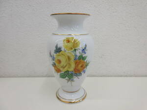 Meissen　マイセン　花瓶　フラワーブーケ　ベース　金彩　ドイツ　花入