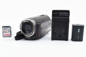 8948　美品　ソニー SONY デジタルHDビデオカメラレコーダー CX370V ボルドーブラウン HDR-CX370V/T