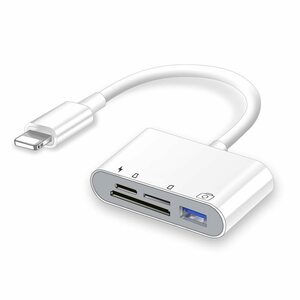 MFi認証品] IPHONE SD カードリーダー 4in1 Lightning SD [2022 カードカメラリーダー SD T