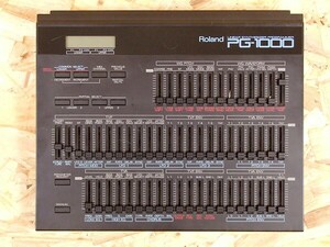 H66620●『roland PG-1000 for D-550 D50 シンセプログラマー 取説 ACアダプタ付 一部動作確認 運賃無料 若干訳有』（中古 電子楽器 良品）