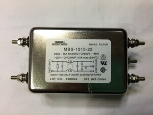 電子部品、パーツなど・・/　　ノイズフィルター　MBS-1215-22 デンセイラムダ　LAMDA 2F6HK　