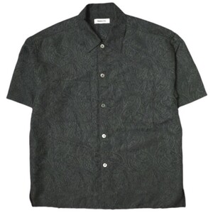 monkey time モンキータイム PE JACQUARD CUT-OFF SHIRT ペイズリージャガードカットオフシャツ 8316-186-0348 XL DARK GRAY 半袖 g20663