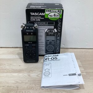 ジャンク TASCAM(タスカム) DR-05 VER3 リニアPCMレコーダー ハンディレコーダー IC Youtube ASMR 音楽 野鳥 24bit/96kHz ハイレゾ[D1733]