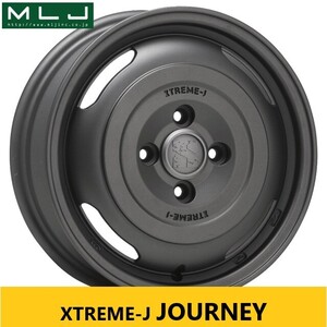 オフ系 ガンブラック MLJ ジャーニー 4.0J 12in IS42 100 ヨコハマ M/T G003 145/80R12 80/78N 新品4本 ハイゼット N-VAN　