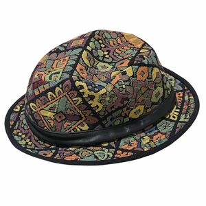 美品！ CA4LA カシラ ハット 帽子 総柄 マルチカラー HAT バケットハット サファリハット