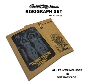 ロッキンジェリービーン　TRASH!TRASH!TRASH　Risograph Set of 5　リソグラフ　5枚セット　新品　未開封