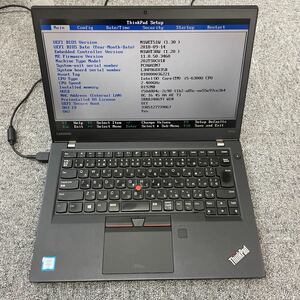 ジャンク品 LENOVO ThinkPad T470s Core i5-6300U／メモリ8GB／SSD256GB/ 現状渡し(管理110217)