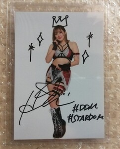 スターダム ひめか 直筆 コメント サイン入 最前列特典 L判写真 硬質ケース入 STARDOM 女子プロレス 後楽園ホール開催 結構Twitterで登場