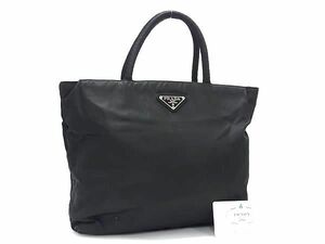 1円 ■美品■ PRADA プラダ B4678 テスートナイロン ハンドバッグ トートバッグ レディース ブラック系 FE4559