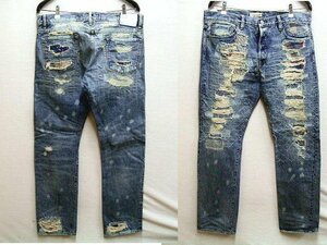 ●即決[W34]ロンハーマンデニム 16SS KOKI リペア ダメージ クラッシュ Ron Herman DENIM 612060008-1836 パンツ■2636