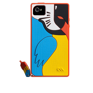 即決・送料込)【かわいいオウムのケース】Case-Mate iPhone 4S/4 Creatures: Parrot Case Red