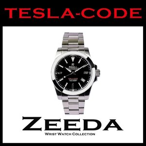 ZEEDA 腕時計 TESLA-CODE BLK PIANO BLACK（BLK）ブラック【正規品】