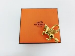 キングラムfhi☆極美品 Herms エルメス カデナ バッグ チャーム ペガサス ゴールド GP 【中古】