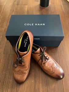 COLE HAAN GLAND+ DRS WING OX ウィングチップ 27.0cm BRITISH TAN