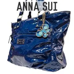 美品 ANNA SUI アナスイ バタフライチャーム トートバッグ ショルダー