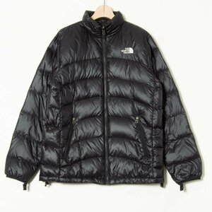 【1円スタート】THE NORTH FACE ノースフェイス NP61208 スタンドカラーダウンジャケット ブルゾン ナイロン ベーシック カジュアル 黒 L