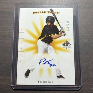 Brooks Lee RC SP Authentic Auto /299 2023 Upper Deck Goodwin Champions MLB Baseball Autograph 直筆サイン