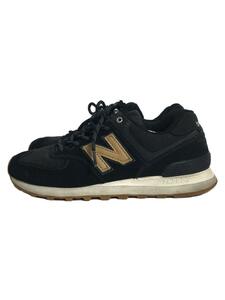 NEW BALANCE◆シューズ/24cm/BLK/574●