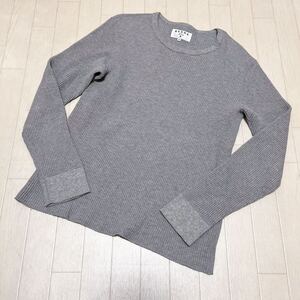 和593★ BEAMS ビームス 長袖 Tシャツ ロンT サーマル M グレー メンズ