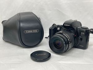 ジャンク品 Canon EOS kiss フィルムカメラ キャノン 一眼レフ　カバー スリング レンズ (ブラック)