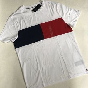 新品【トミーヒルフィガー】Ｌ　半袖Ｔシャツ　メンズ　ＦＬＥＤ ＦＬＡＧ ＣＯＬＯＲＢＬ