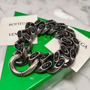 【美品☆現行】ボッテガヴェネタ bottega veneta ブレスレット バングル アクセサリー シルバー メンズ y2k ヴィンテージ イントレチャート