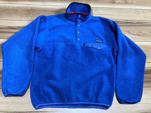 patagonia パタゴニア　p6 シンチラスナップT フリースジャケット　 プルオーバー　ブルー　９０Ｓ　USA製 Ｓサイズ　ヴィンテージ 