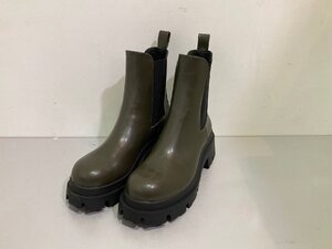 ◆ZARA ザラ サイドゴアブーツ サイズ36 カーキ系 中古◆10781★