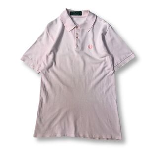 《オススメ◎》FRED PERRY フレッドペリー★イングランド製*ワンポイント*半袖ポロシャツ*パステルピンク*サイズ40(MS2813)◆S60