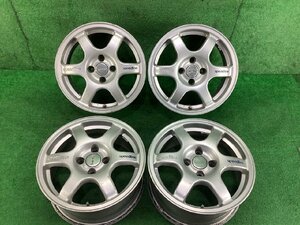 スピードライン 15インチ アルミ ホイール 4本セット 15×6.5J +35 PCD100 68mm 4H Speed line スバル インプレッサ レガシィ 社外 棚T-6