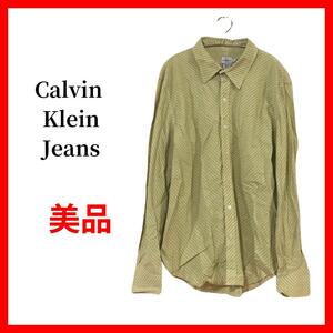 Calvin Klein Jeans　ストライプシャツ　XLサイズ　B856