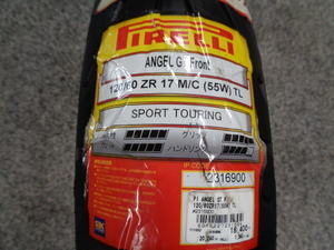 42. 同梱不可 ★【PIRELLI(ピレリ)】 2316900 ANGEL GT 120-60 ZR17 M/C (55W) T/L フロント ★ 製造年要確認